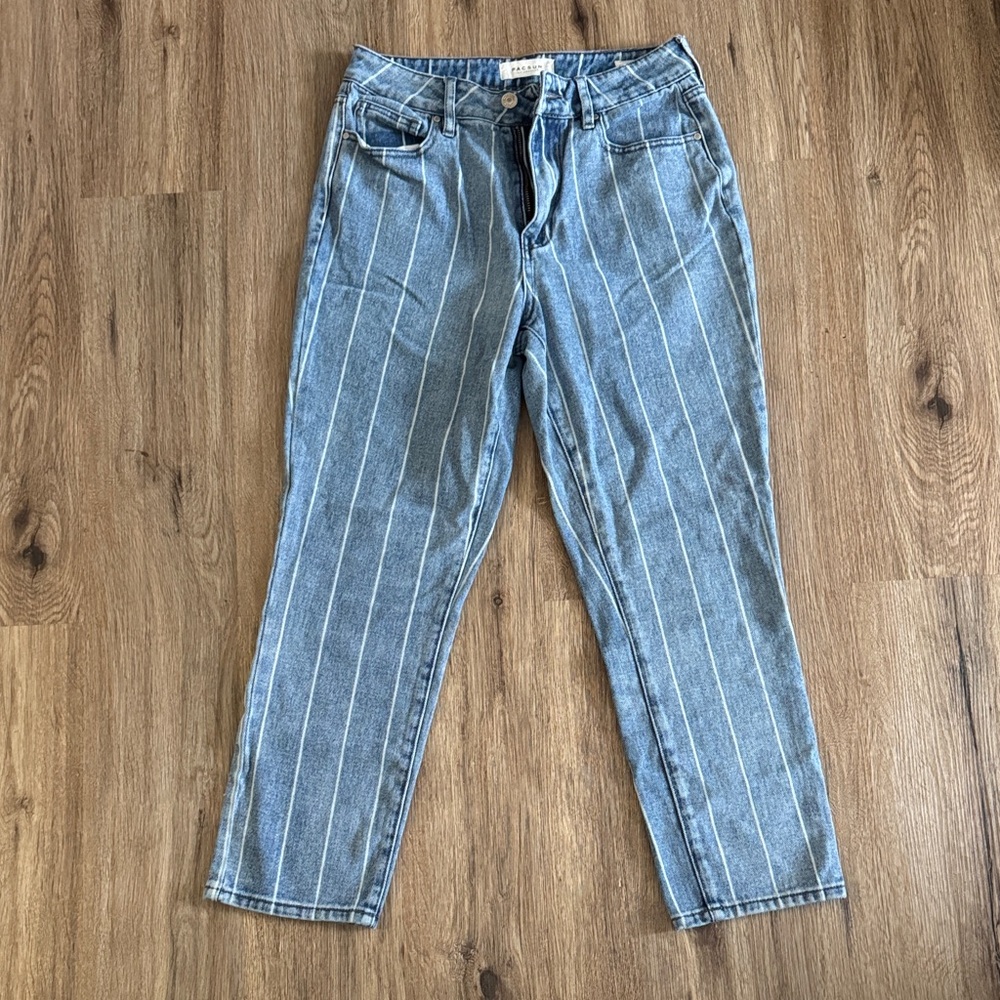 Women’s PacSun Striped Indigo Denim Jeans